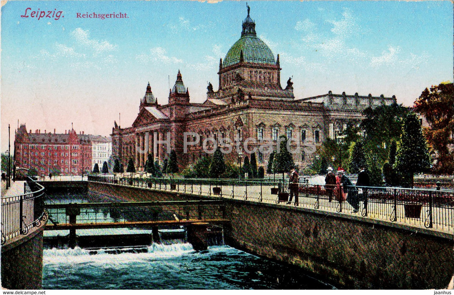Leipzig - Reichsgericht - 5151 - old postcard - 1914 - Germany - used - JH Postcards