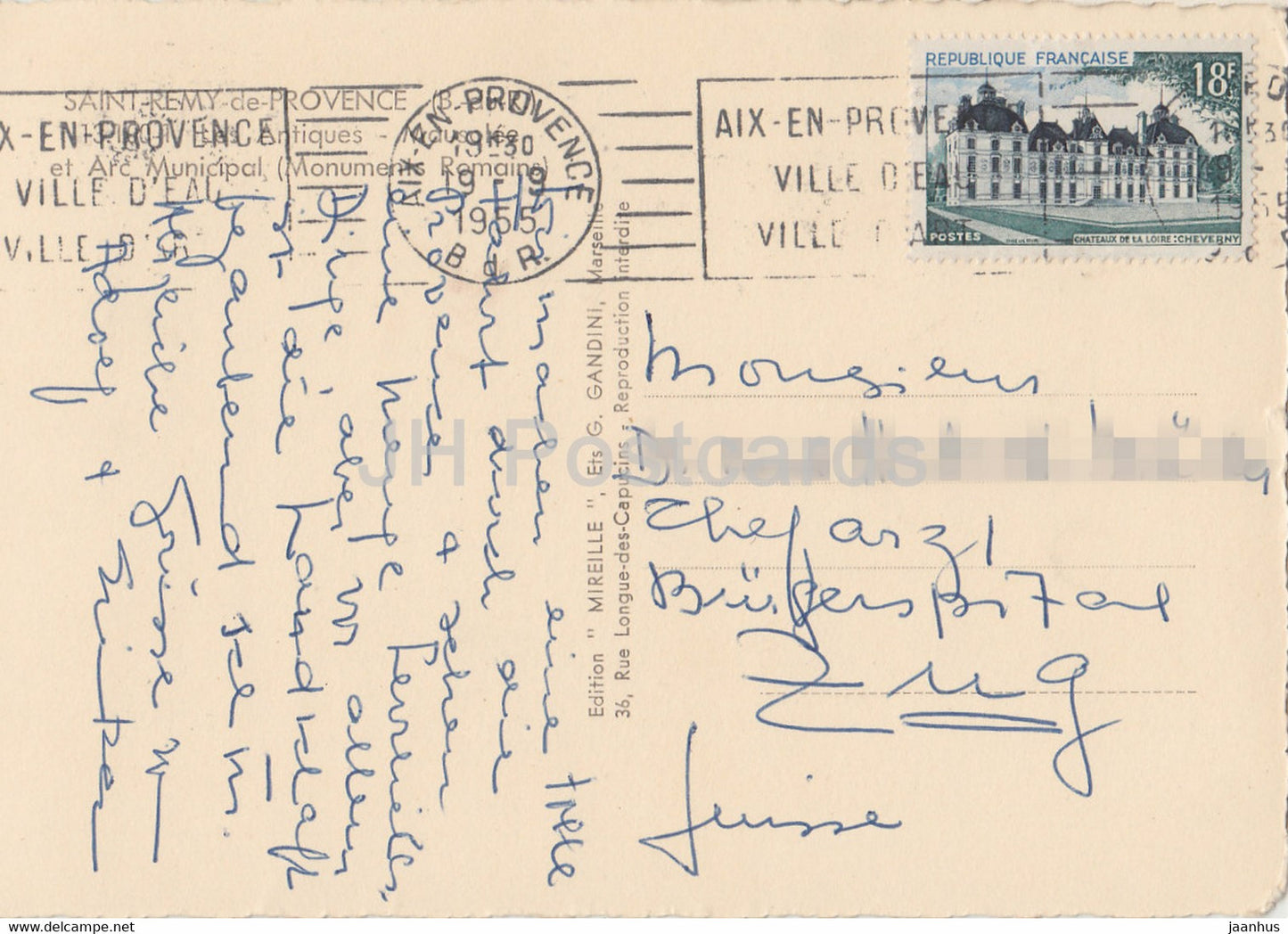 Saint Rémy de Provence - Le Antiques et Arc Municipal - antique - carte postale ancienne - 1955 - France - occasion