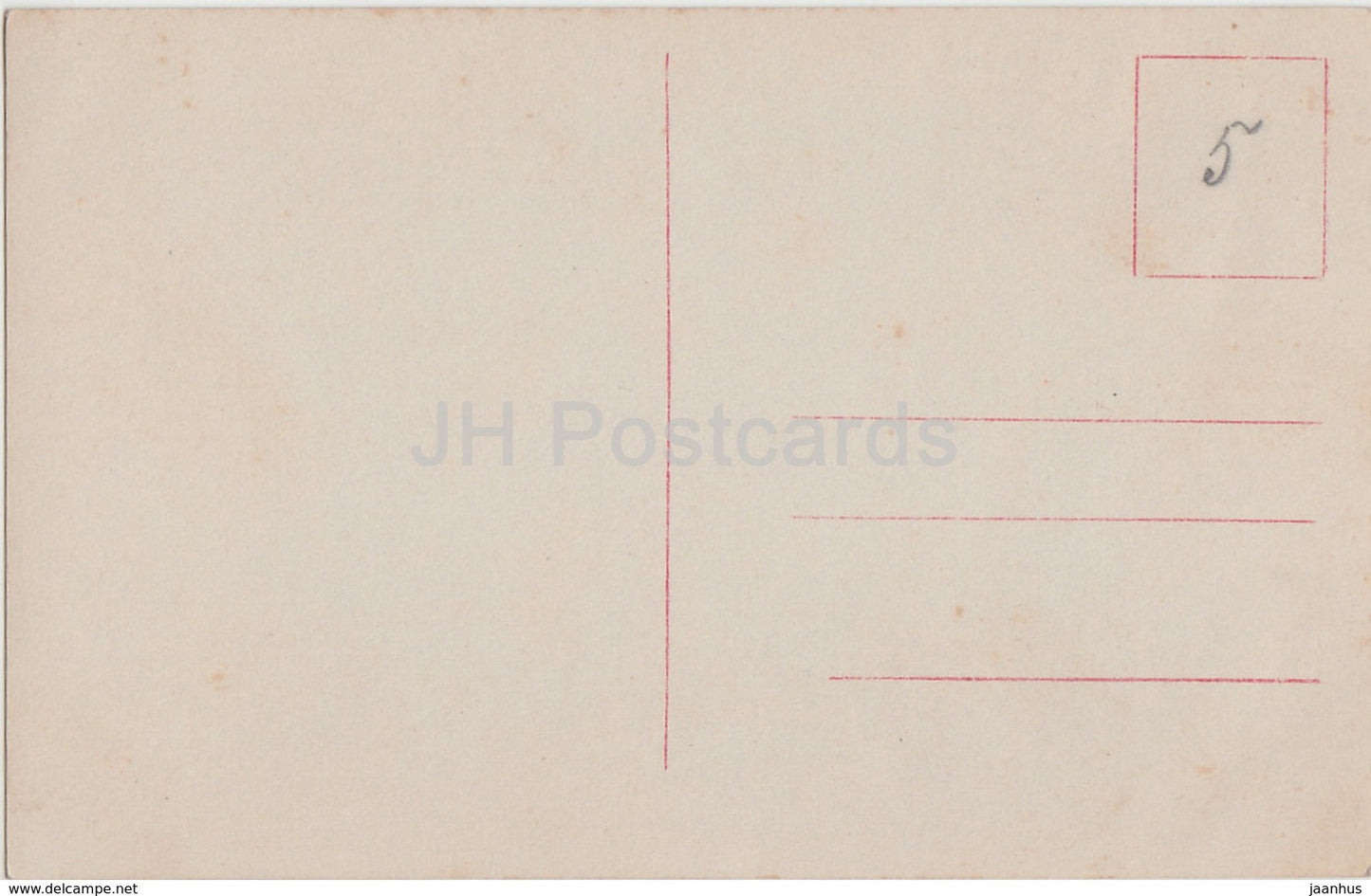 Gemälde von N. Schilder – Klippe über dem Fluss – 0254 – Russische Kunst – alte Postkarte – Kaiserliches Russland – unbenutzt