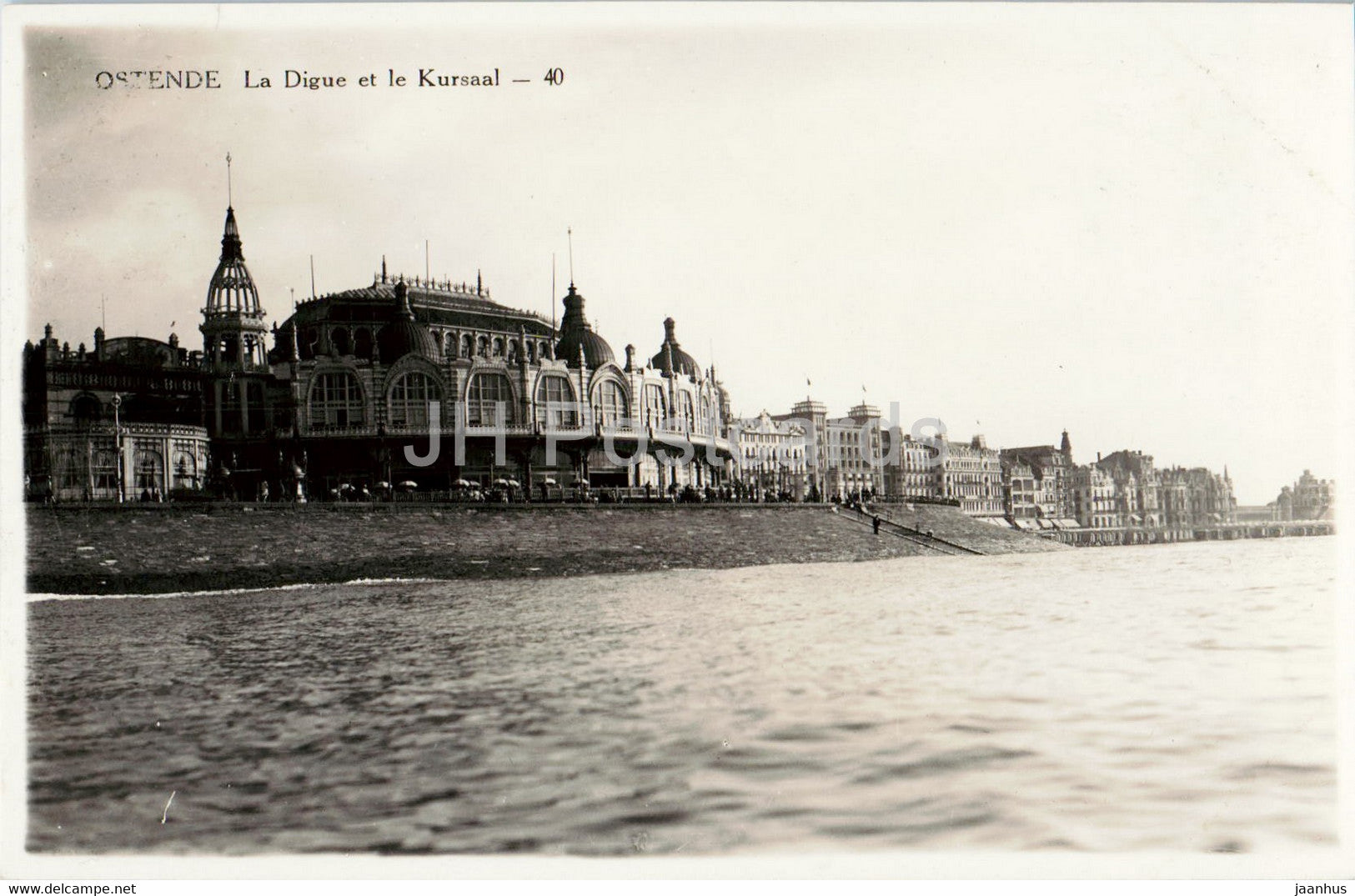 Ostende - Oostende - La Digue et le Kursaal - 40 - old postcard - Belgium - unused - JH Postcards