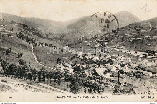 Bussang - La Vallee de la Hutte - old postcard - 1918 - France - used - JH Postcards