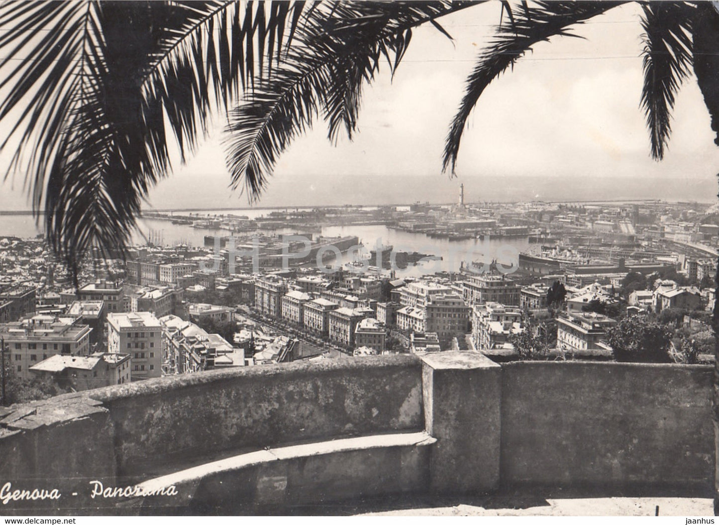 Genova - Genoa - panorama - old postcard - 1948 - Italy - used - JH Postcards