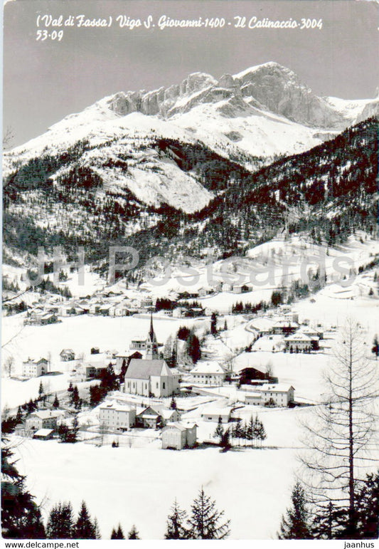 Val di Fassa - Vigo S Giovanni . Il Catinaccio - old postcard - 1959 - Italy - used - JH Postcards