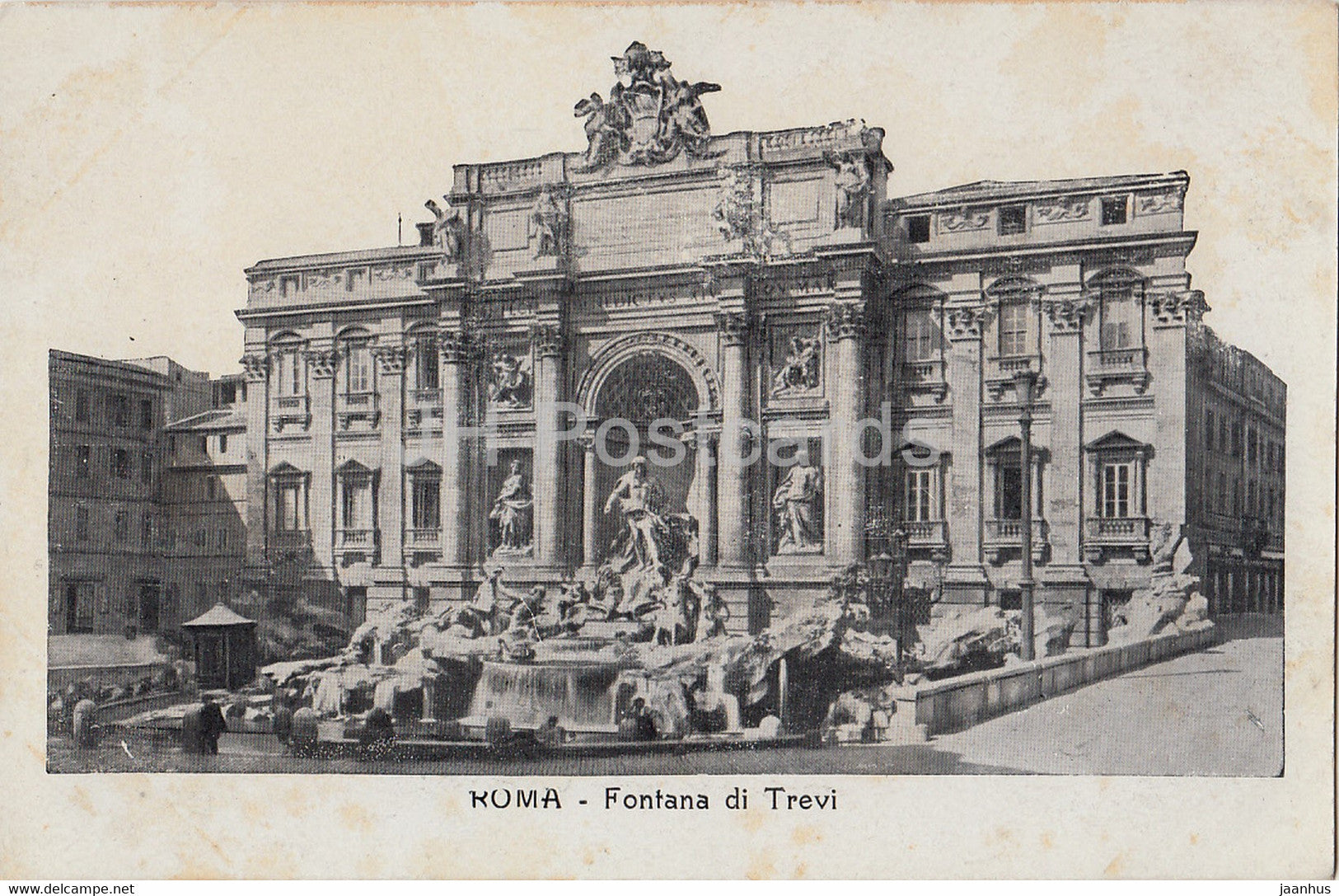 Roma - Rome - Fontana di Trevi - 1 - old postcard - Italy - unused - JH Postcards
