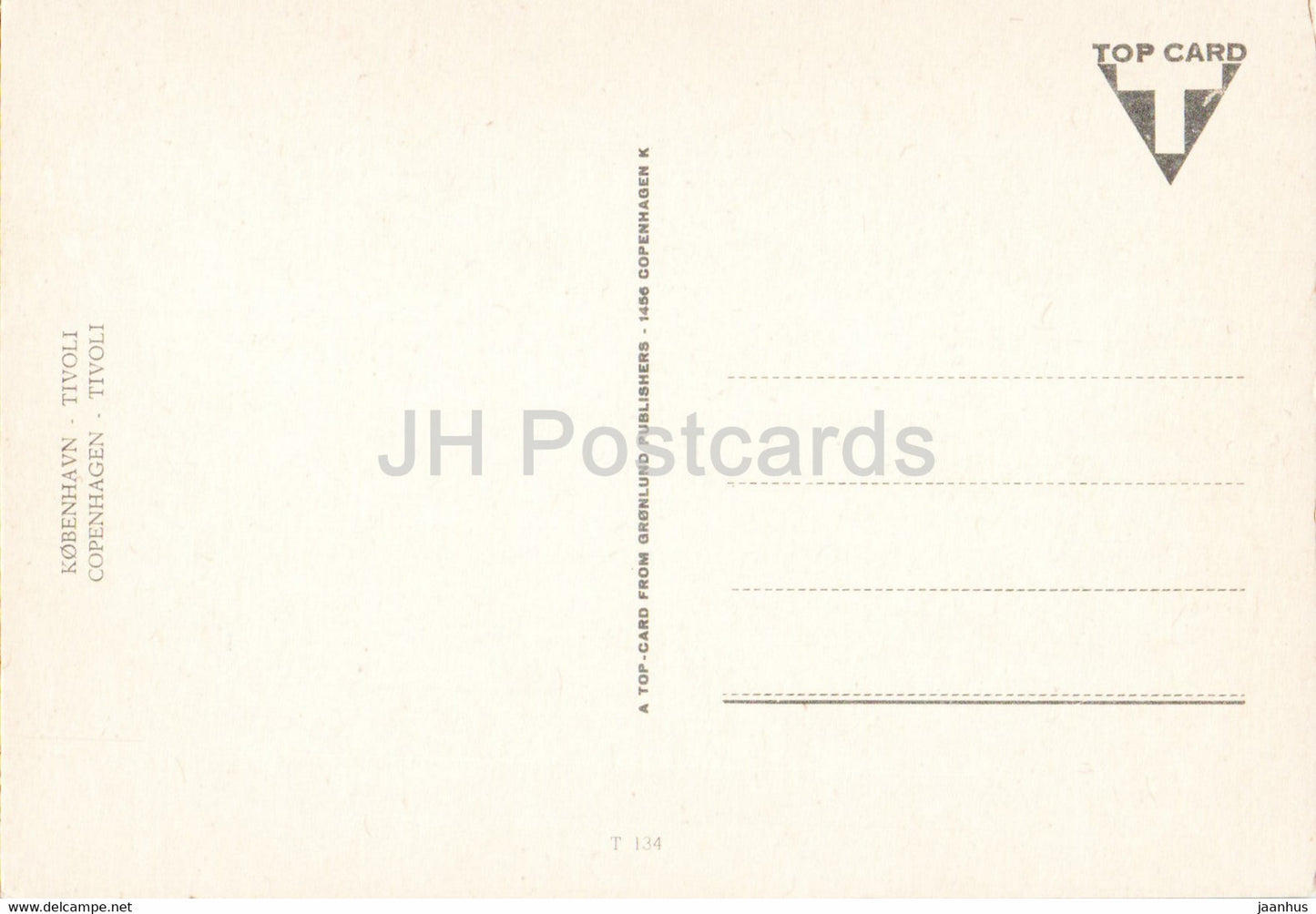 Kopenhagen – Tivoli – Dänemark – unbenutzt