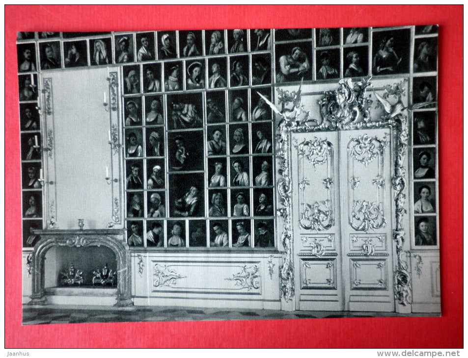The Great Palace , The Portrait Hall - Petrodvorets reborn from the ashes - 1969 - USSR Russia - unused - JH Postcards