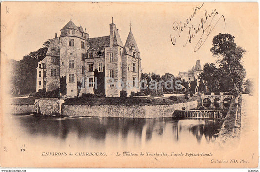 Environs de Cherbourg - Le Chateau de Tourlaville - Facade Septentrionale - 20 - 1902 - old postcard - France - used - JH Postcards