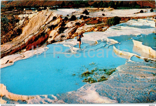 Pamukkale salt baths - 1985 - Turkey - used - JH Postcards