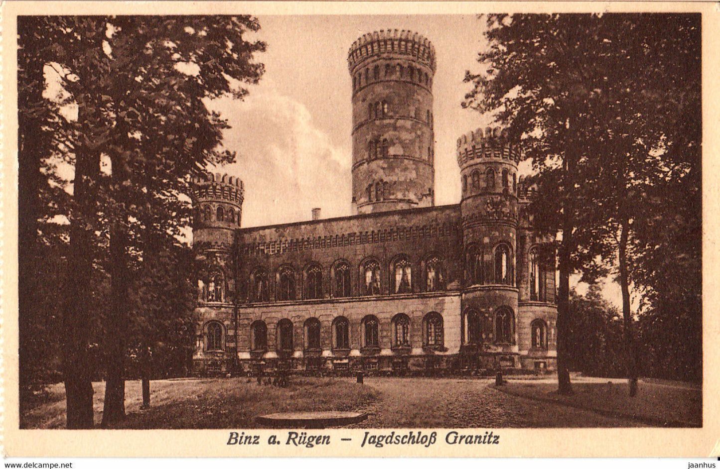 Binz a Rugen - Jagdschloss Granitz - old postcard - 2617 - Germany - unused - JH Postcards