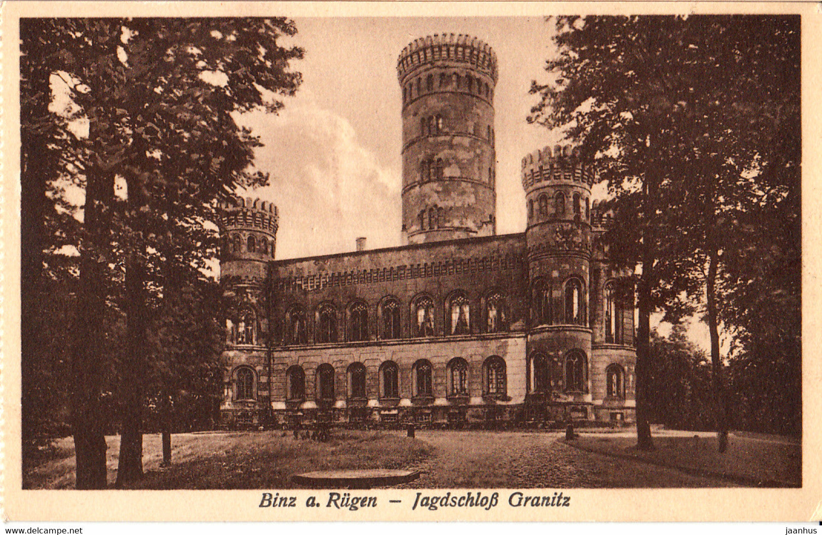 Binz a Rugen - Jagdschloss Granitz - old postcard - 2617 - Germany - unused - JH Postcards