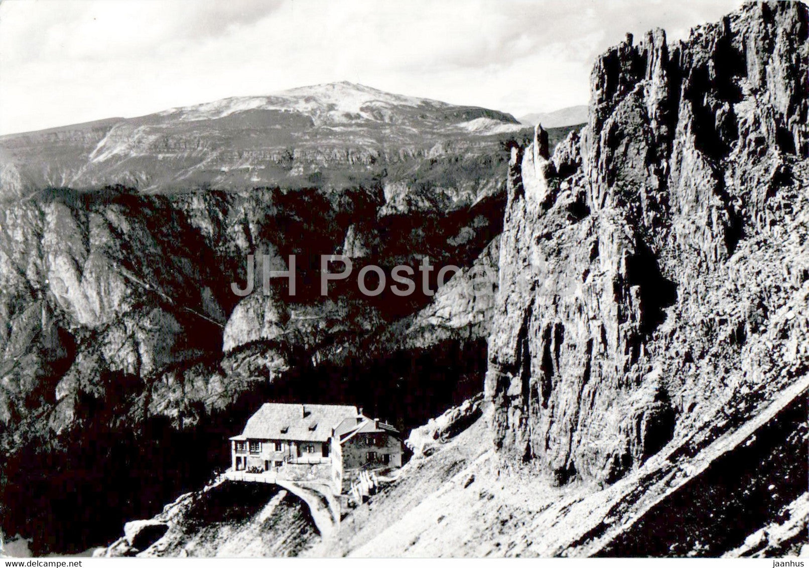 Rifugio Aleardo Fronza alle Coronelle verso Sciliar - Club Alpino Italiano - 1963 - Italy - used - JH Postcards