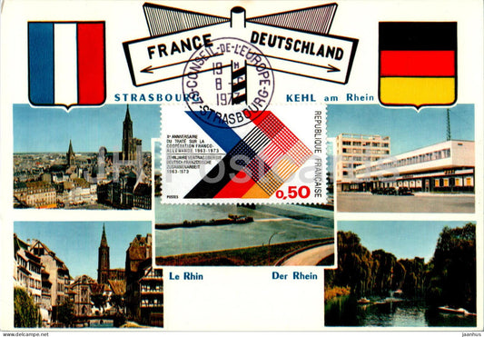 France - Deutschland - Strasbourg - Kehl am Rhein - France - unused - JH Postcards