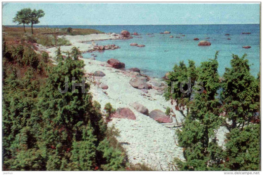 seashore - Saaremaa island - 1974 - Estonia USSR - unused - JH Postcards