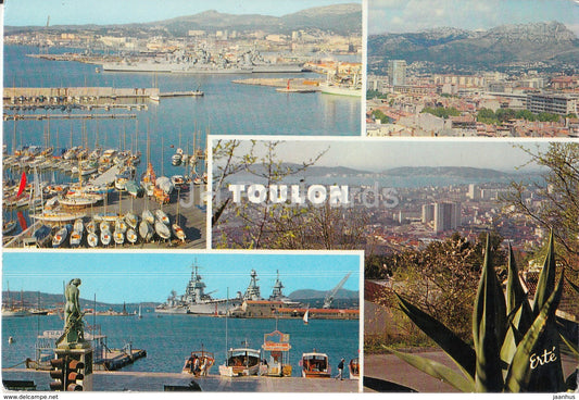 Toulon - Panoramas du Port - de la Ville et de la Rade - 857 -  multiview - France - used - JH Postcards