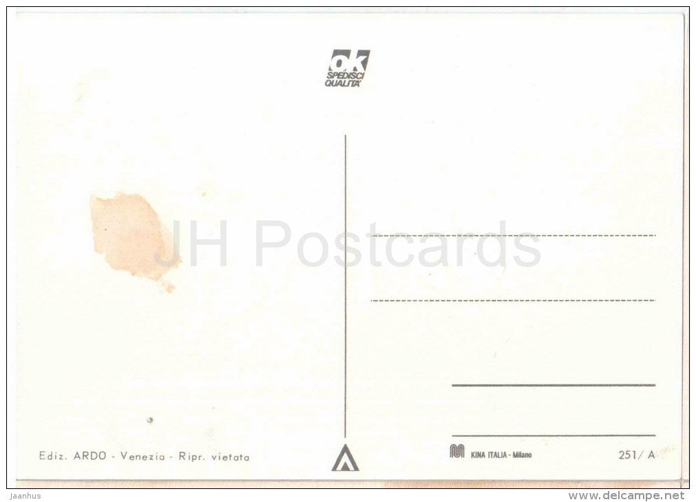 Ponte di Rialto - gondola - Venezia - Veneto - 251/A - Italia - Italy - unused - JH Postcards