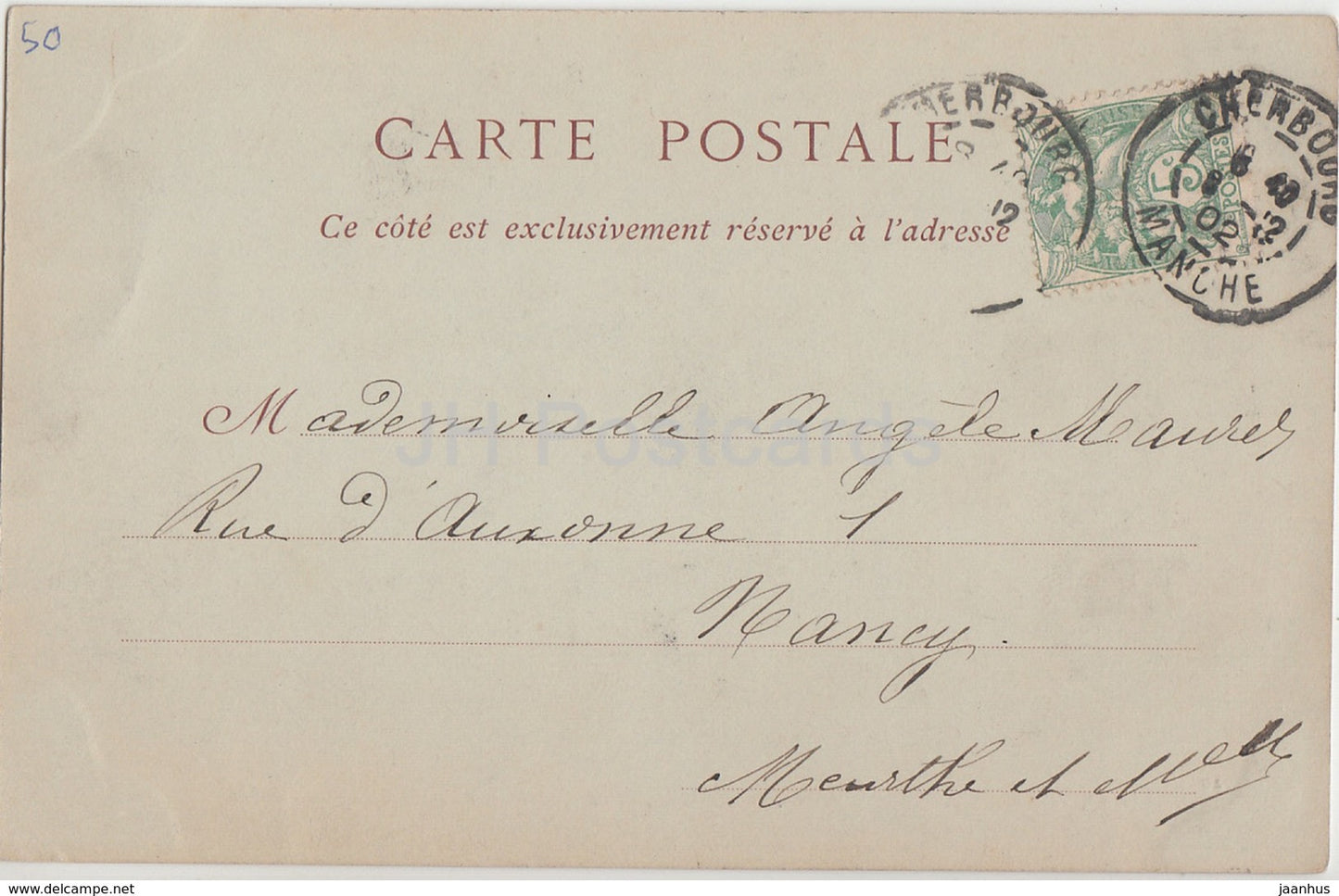 Environs de Cherbourg - Le Chateau de Tourlaville - Facade Septentrionale - 20 - 1902 - old postcard - France - used