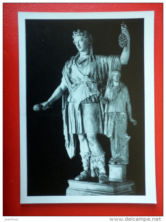 Dionysus , roman copy - Ancient Greece - Antique sculpture in the Hermitage - 1964 - Russia USSR - unused - JH Postcards