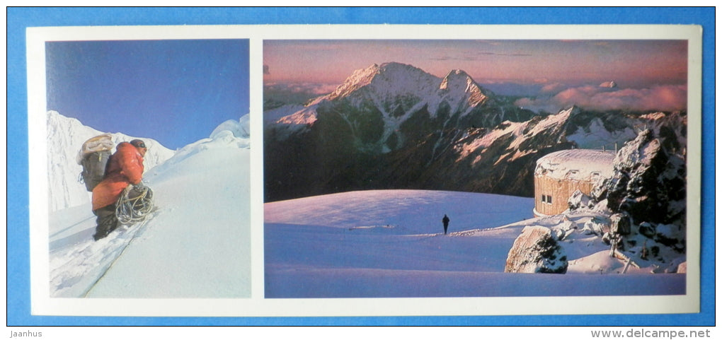 Shelter of Eleven - Elbrus - Mountaneering - alpinism - 1980 - Russia USSR - unused - JH Postcards
