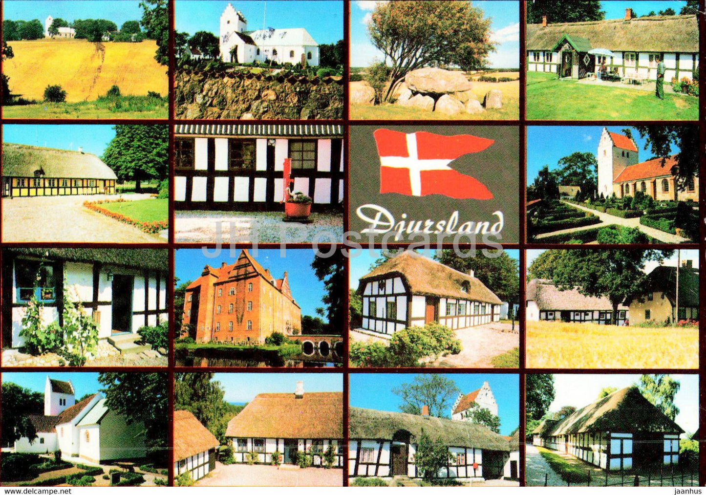 Djursland - multiview - 410 - 1991 - Denmark - used - JH Postcards