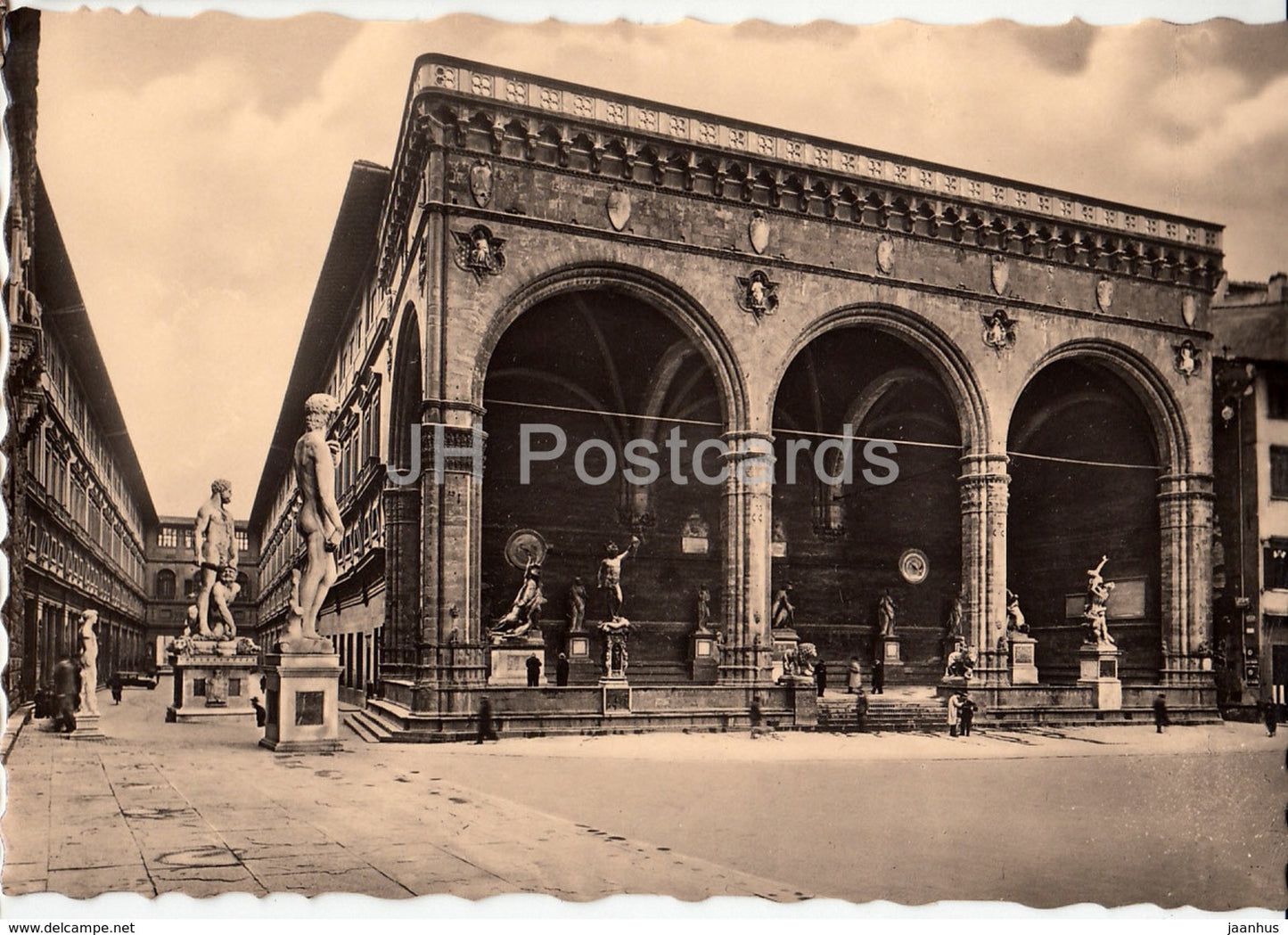 Firenze - Florence - La Loggia dell'Orcagna - lodge - 935 - 1939 - old postcard - Italy - used - JH Postcards
