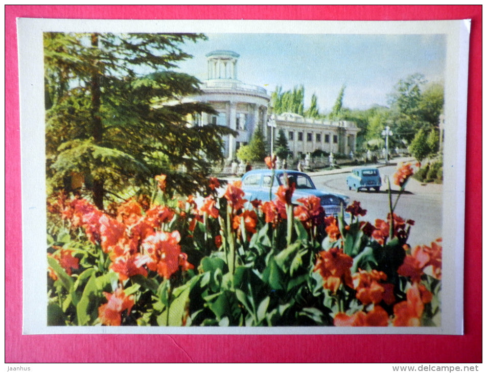 Peace avenue - car Moskvich - Kislovodsk - Caucasus - 1963 - Russia USSR - unused - JH Postcards