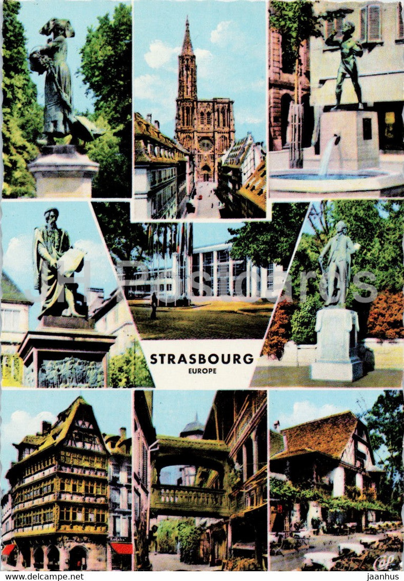 Strasbourg - multiview - 2211 - France - used - JH Postcards