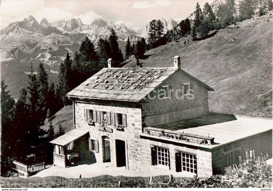 Rifugio Rezila - Moena 1750 m - old postcard - Italy - used - JH Postcards