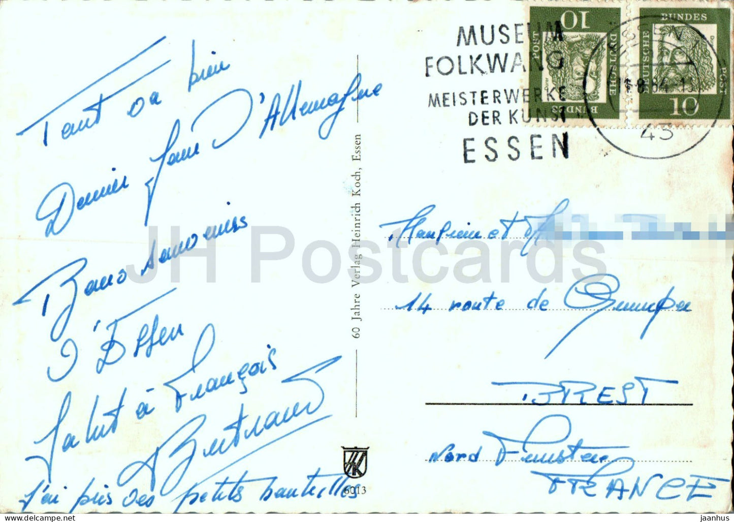 Essen - Handelshof - Opernhaus - Gruga Park - Saalbau - multiview - 6013 - 1964 - Allemagne - d'occasion 