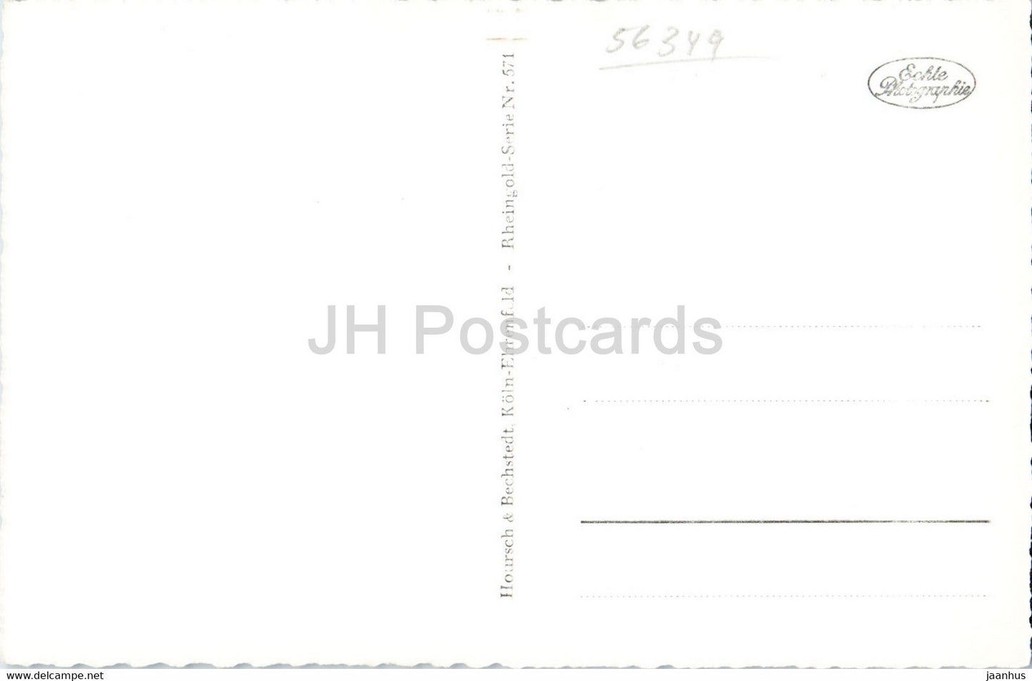 Kaub Blucher Denkmal und Pfalz - carte postale ancienne - Allemagne - inutilisée