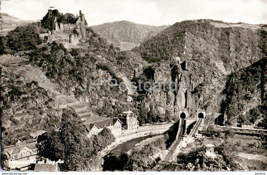 Altenahr - Ahr mit Burg - 1 - old postcard - Germany - unused - JH Postcards