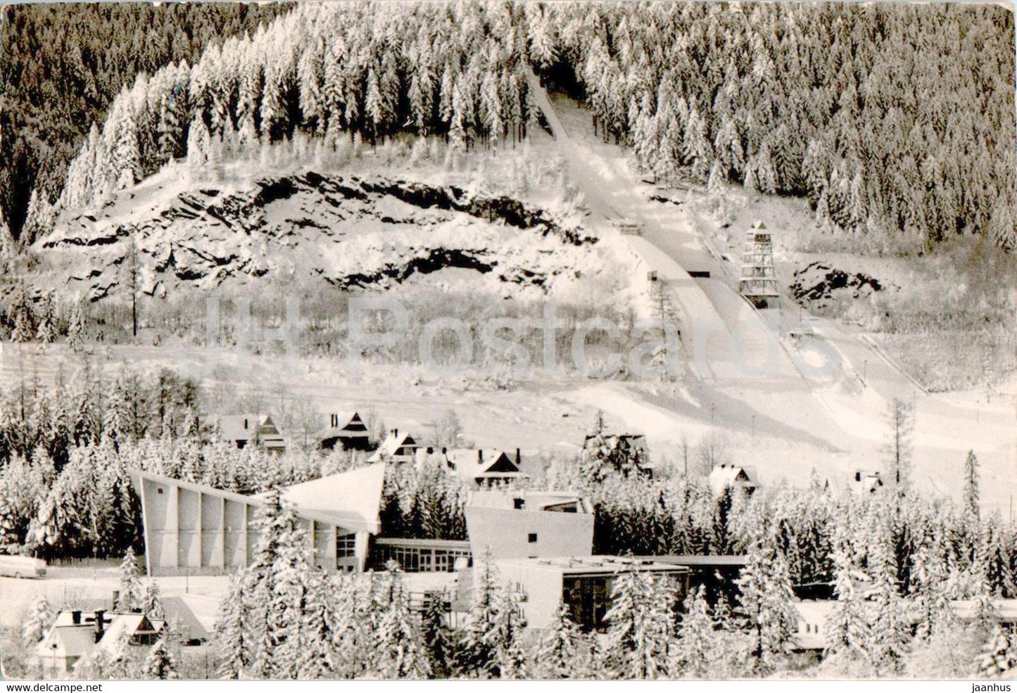 Zakopane - The Sports Centre - A view of the middle ski jump - ski jumping hill - 1967 - Poland - used - JH Postcards