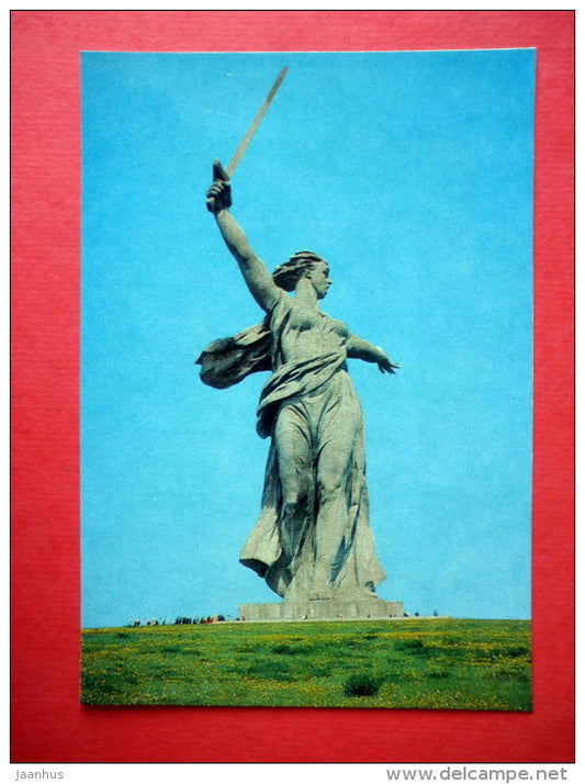 The Motherland sculpture - Mamayev Hill - Volgograd - 1983 - USSR Russia - unused - JH Postcards