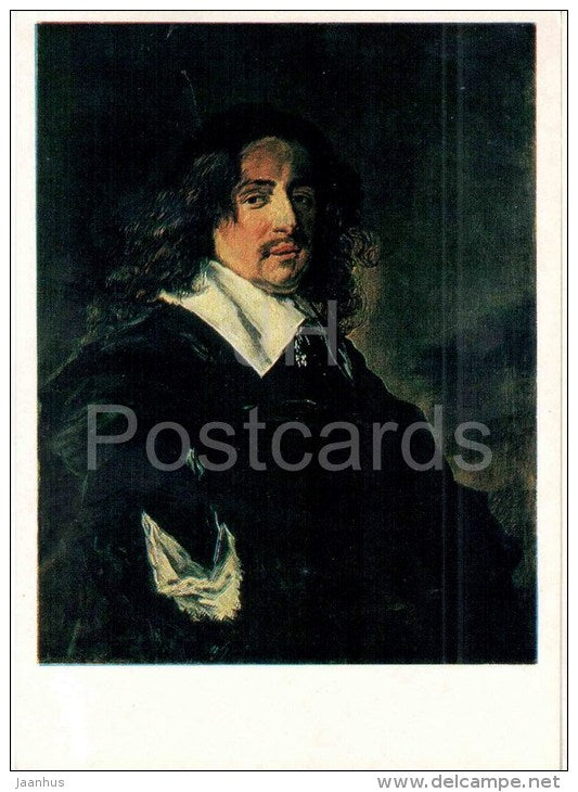 painting by Frans Hals - Portrait of a Man - dutch art - unused - JH Postcards
