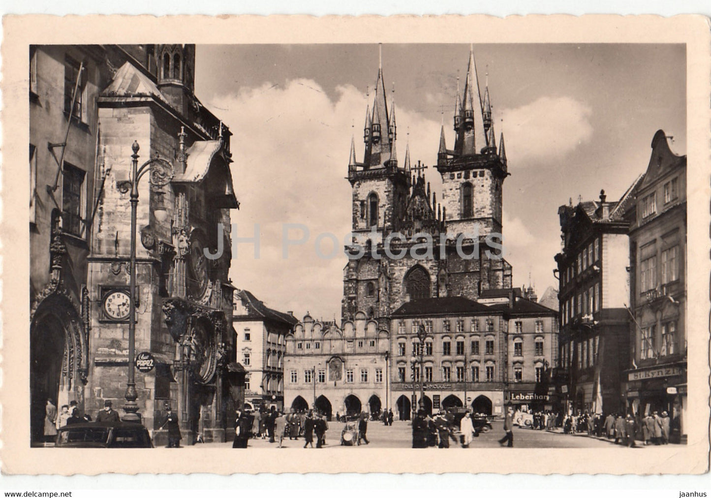 Praha - Prague - Staromestske nam Tynsky chram - 24 - old postcard - Czech Republic - used - JH Postcards
