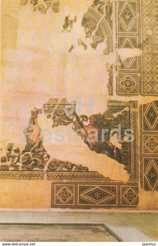 Mosaic Calendar - Oceanus and Tethys - Found in Antakya - Hatay Museum - ancient art - 1984 - Turkey - used - JH Postcards
