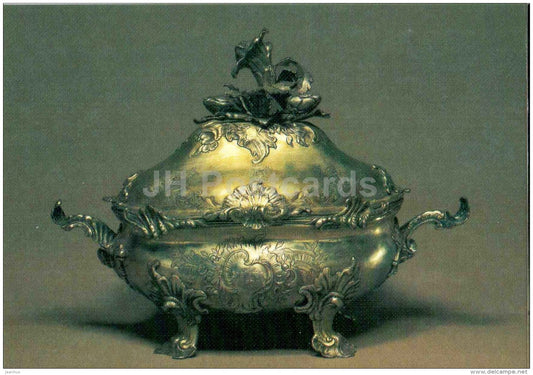 Bowl , 1764 - St. Petersburg - Russian Silver Craft - art - 1986 - Russia USSR - unused - JH Postcards