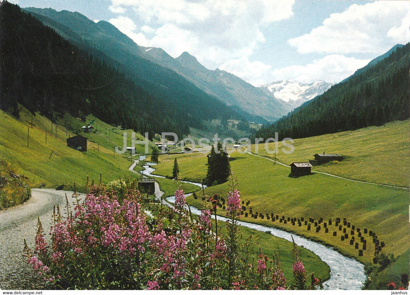 Dischmatal bei Davos - Fluela Schwarzhorn - Scaletta Gletscher - Piz Grialetsch - 1075 - 1970 - Switzerland - used - JH Postcards