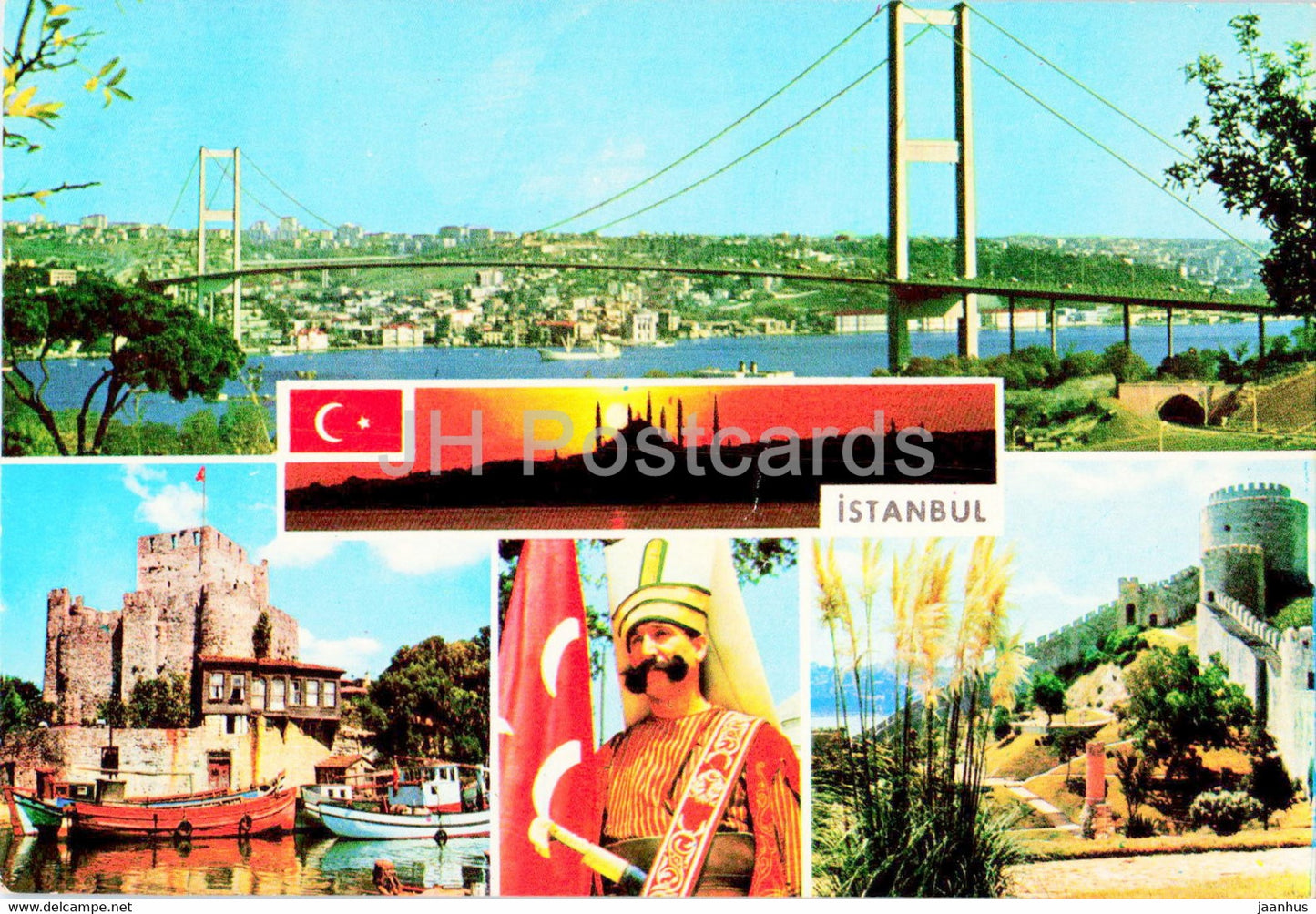 Istanbul - some views of the city - bridge - 34-782 - AND - Turkey - unused - JH Postcards