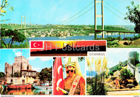 Istanbul - some views of the city - bridge - 34-782 - AND - Turkey - unused - JH Postcards