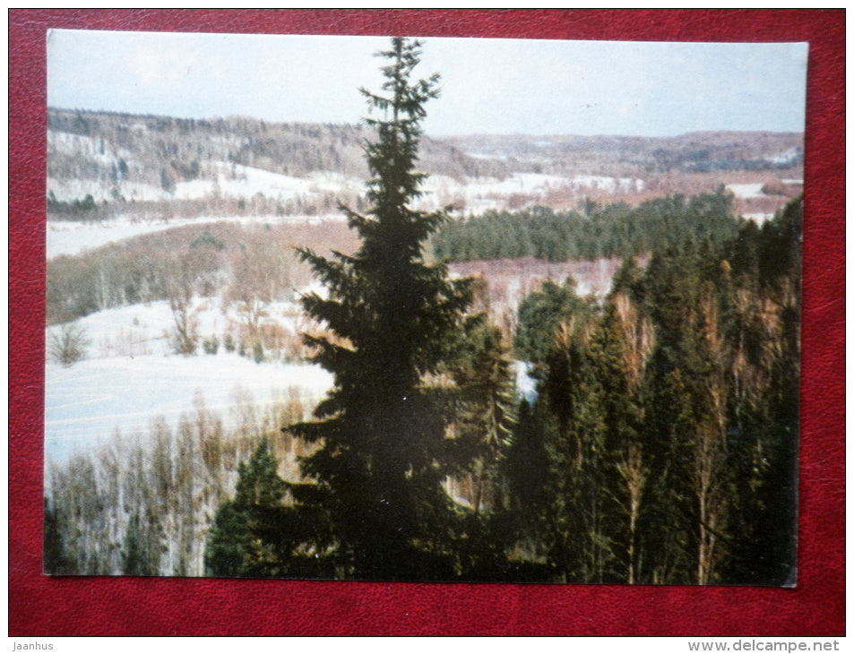 Valley of the Gauja river 2 - Sigulda - Latvia USSR - unused - JH Postcards