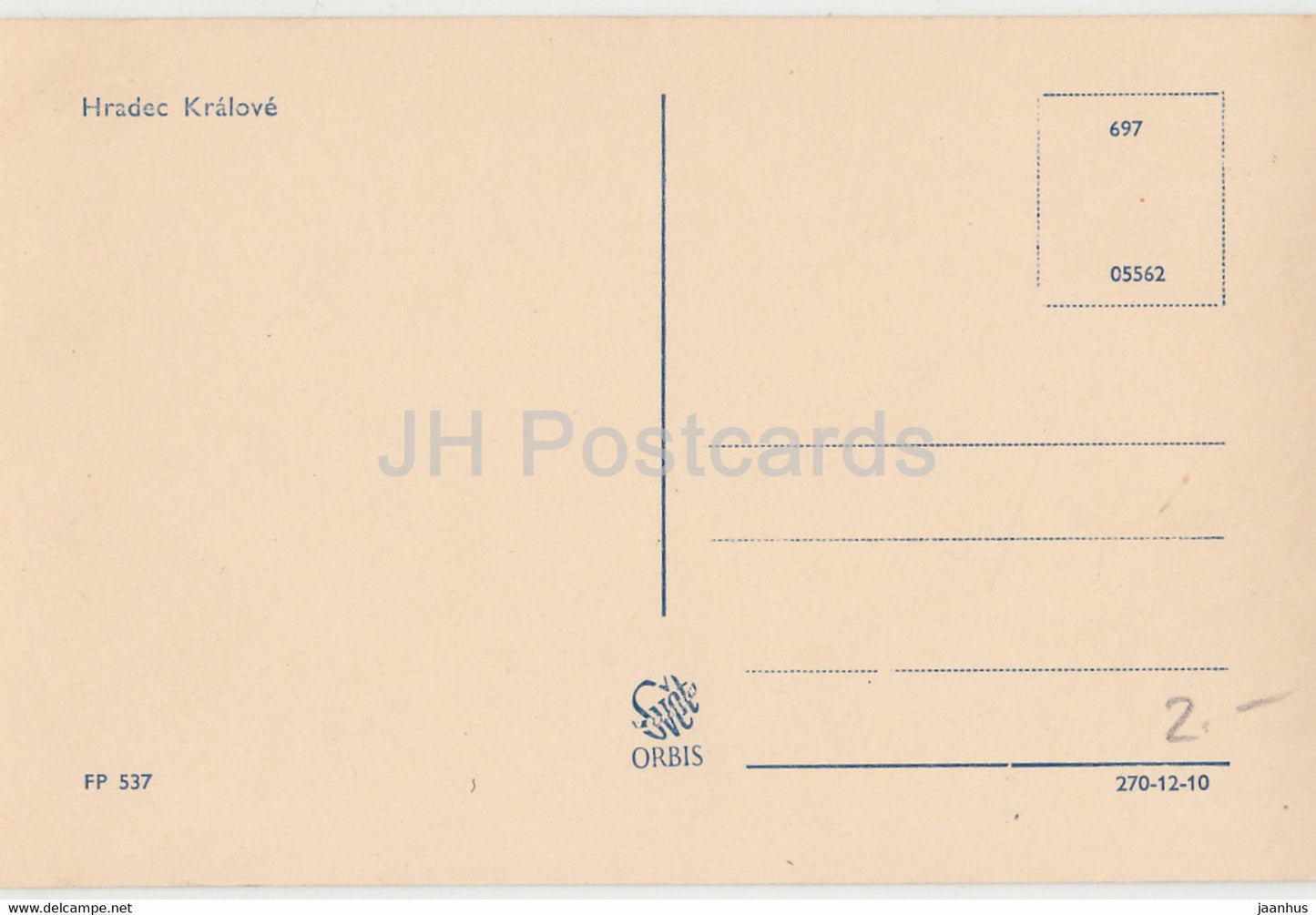 Hradec Kralove - Orbis - old car - 05562 - old postcard - Czech Republic - unused