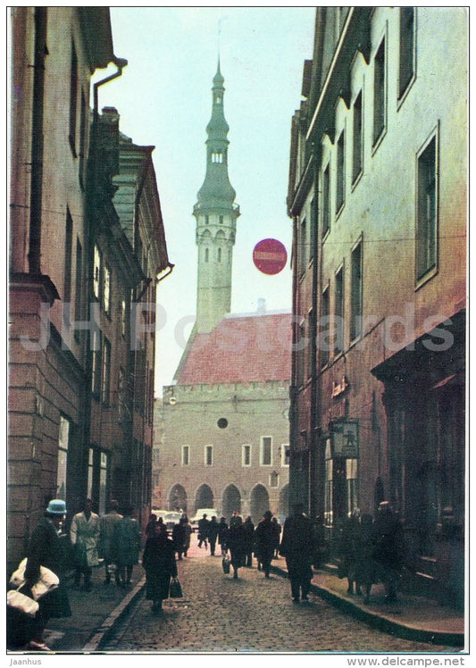 Town Hall - Tallinn - old postcard - Estonia USSR - unused - JH Postcards