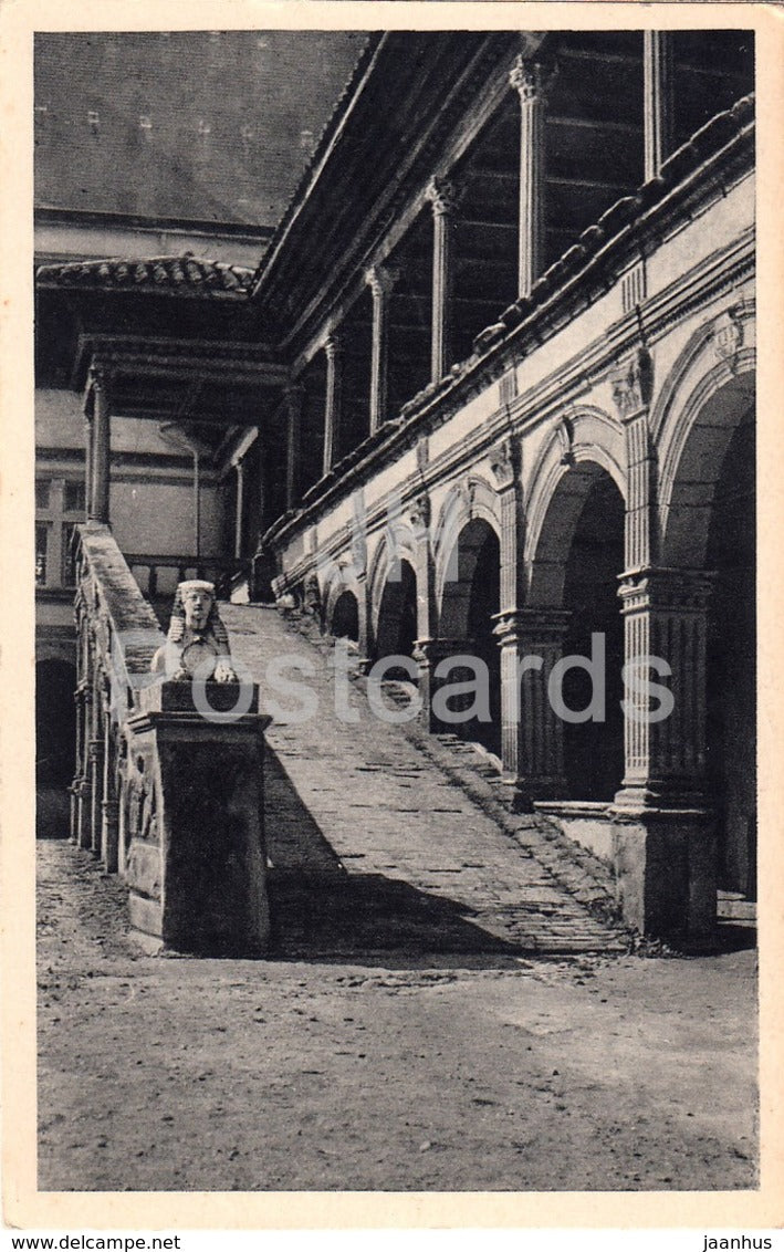 La Bastie d'Urfe - La Grande loggia et le sphinx - old postcard - France - unused - JH Postcards