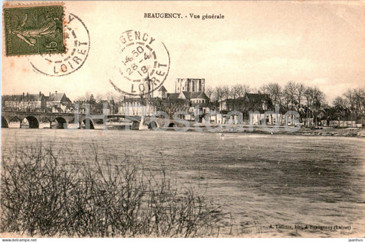 Beaugency - Vue Generale - old postcard - 1918 - France - used - JH Postcards