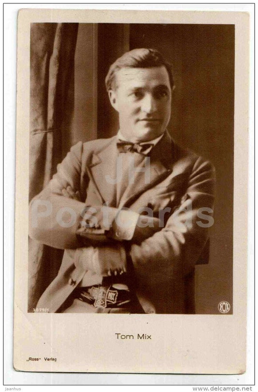 Tom Mix - movie actor - film - 3079/1 - old postcard - Germany - unused - JH Postcards