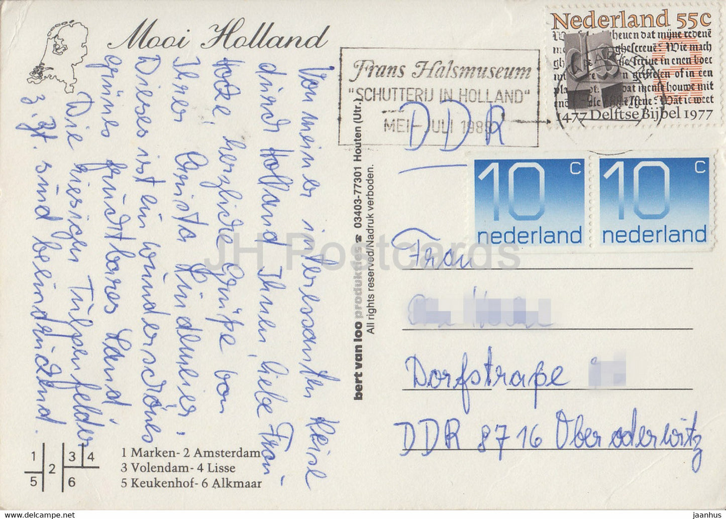 Mooi Holland - cheese - Amsterdam - Volendam - Lisse - Keukenhof - Folk Costumes - 1988 - Netherlands - used