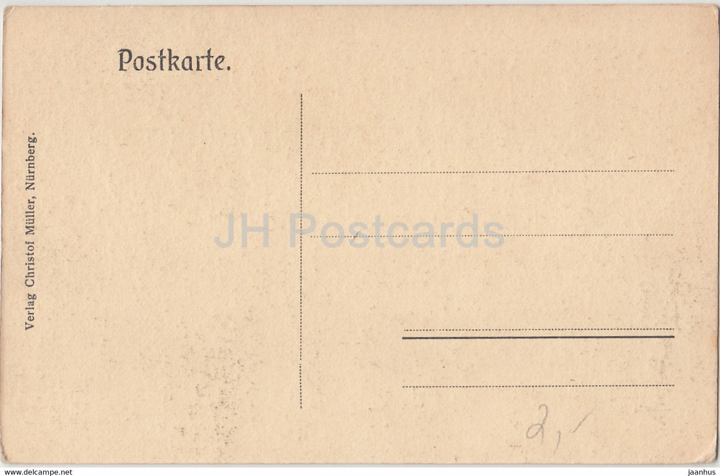 Nurnberg - German National Museum - Ansicht von Westen - Nuremberg - old postcard - Germany - unused