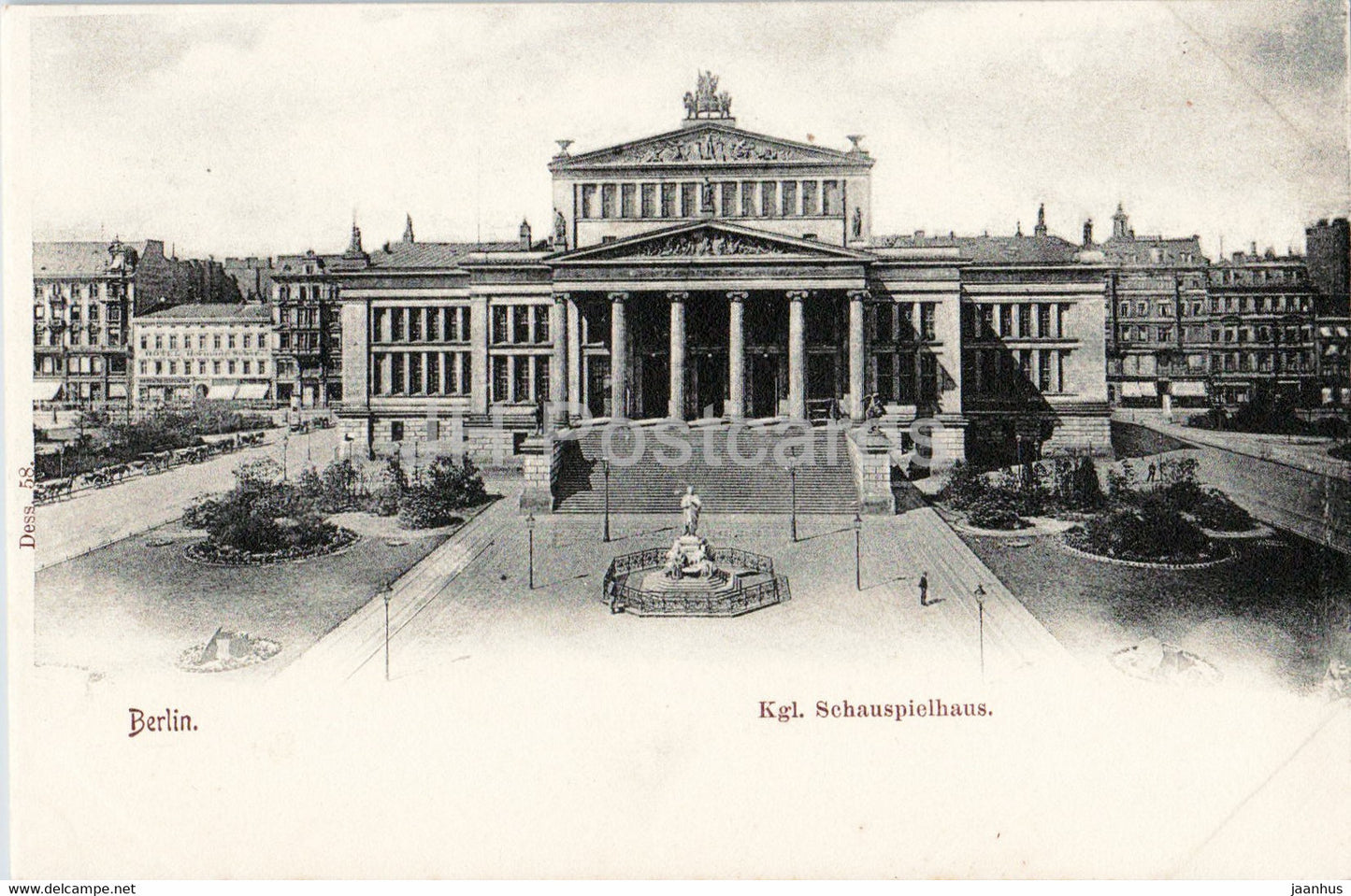 Berlin - Kgl Schauspielhaus - theatre - Dess 58 - old postcard - Germany - unused - JH Postcards