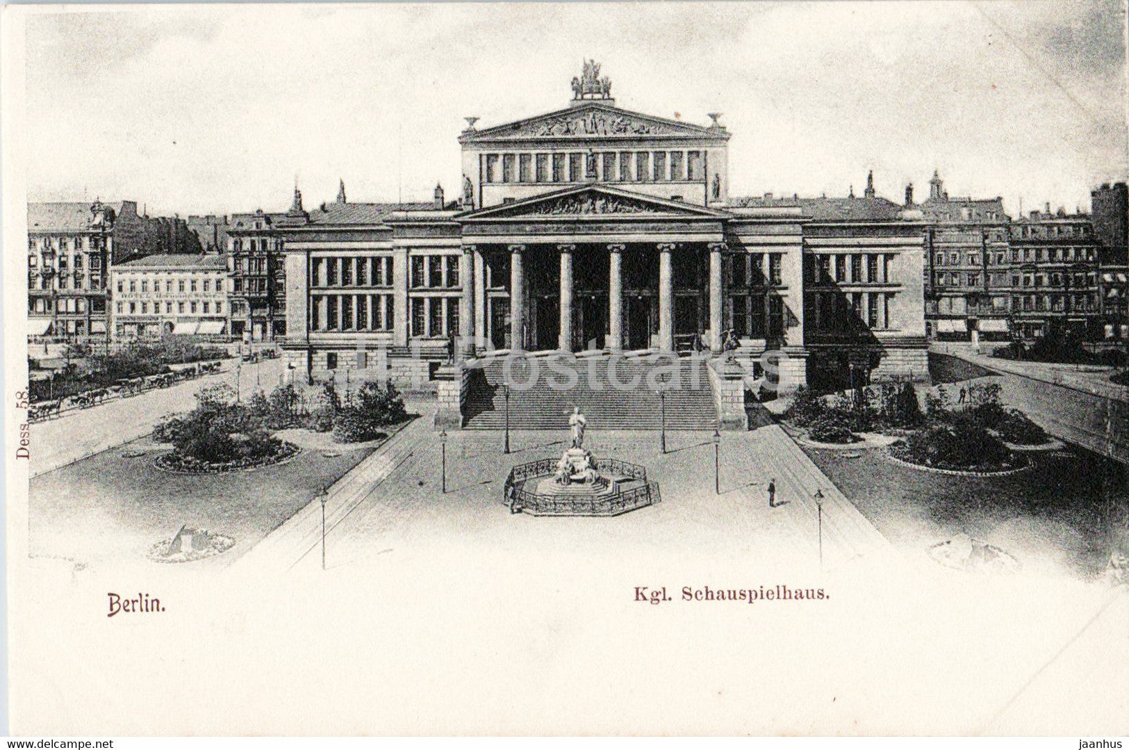 Berlin - Kgl Schauspielhaus - theatre - Dess 58 - old postcard - Germany - unused - JH Postcards