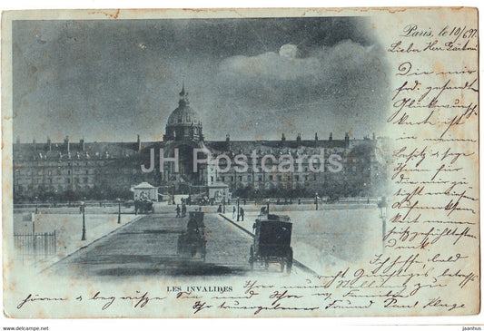 Paris - Les Invalides - old postcard - 1898 - France - used - JH Postcards